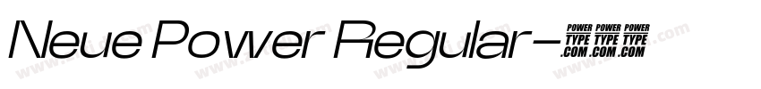 Neue Power Regular字体转换